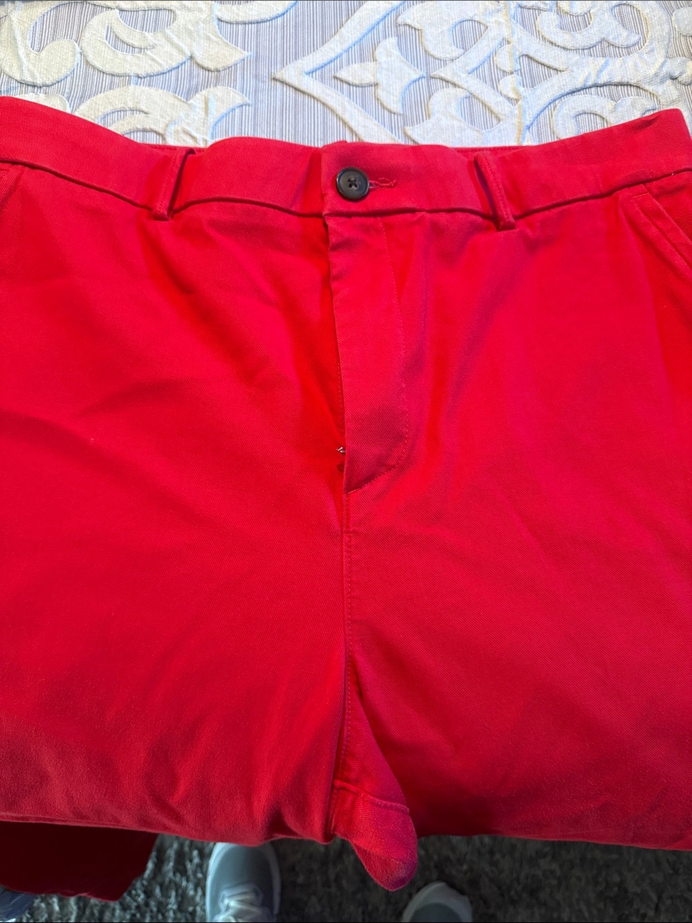 Spanx supersmooth Stretch Twill Cropped Wide Leg Pants - Red - Picture 5 of 7